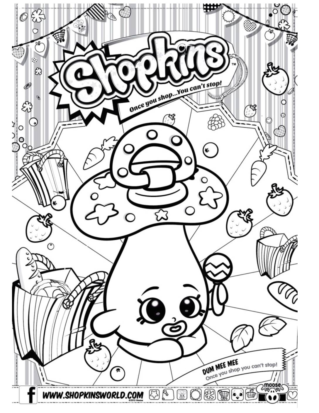 Shopkins Coloring Page 3