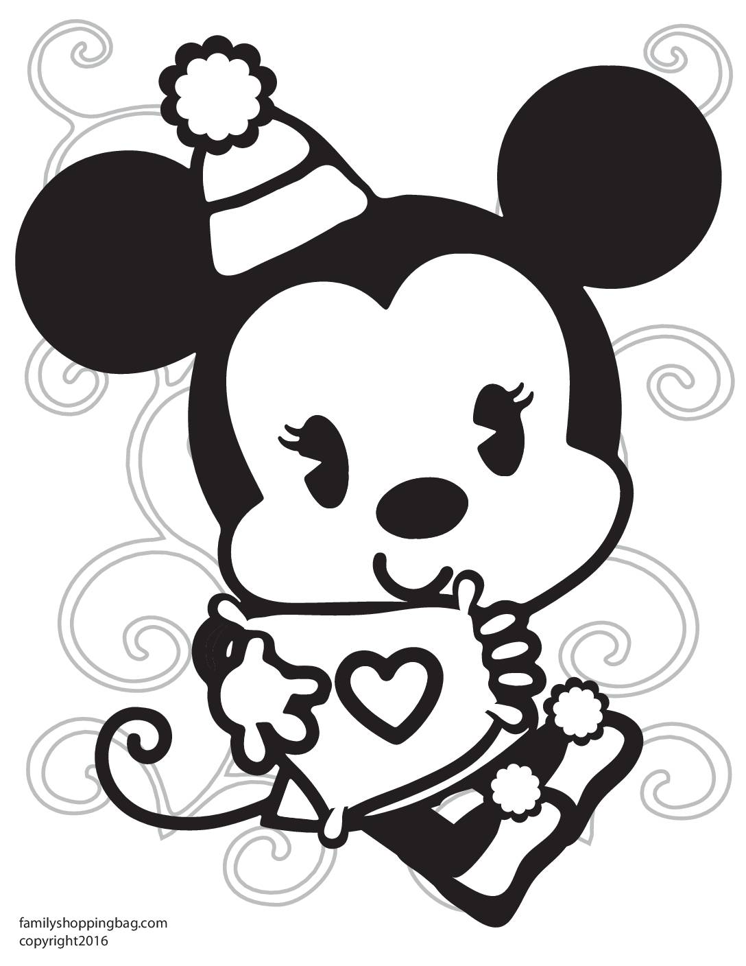 Minnie Mouse Color Page Coloring Pages