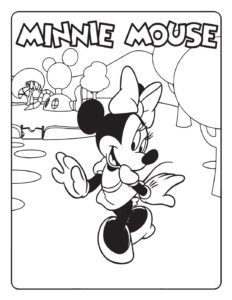 Minnie Mouse Coloring Page5