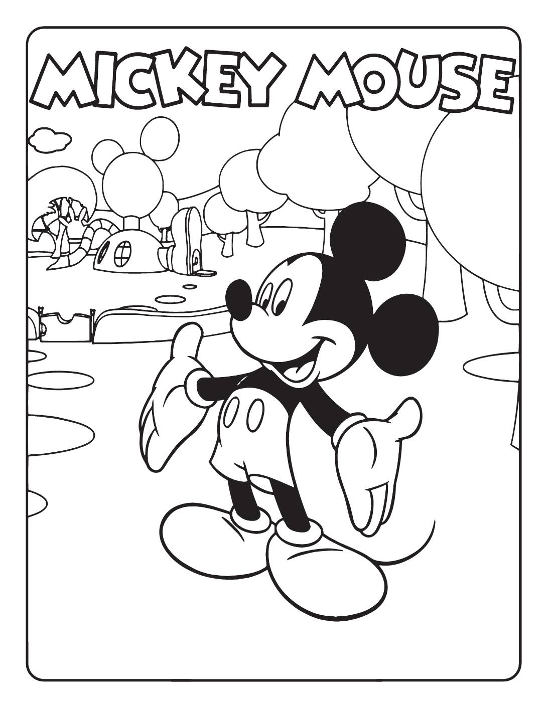 Mickey Mouse Coloring Page7 Coloring Pages