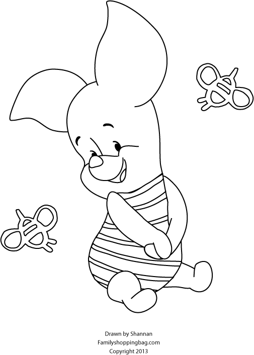 Piglet Coloring Page Coloring Pages