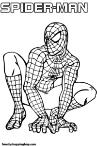 Printable Spider Man Coloring Page Coloring Pages