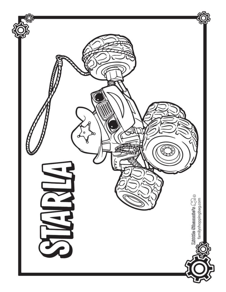 Coloring Page  Blaze  pdf