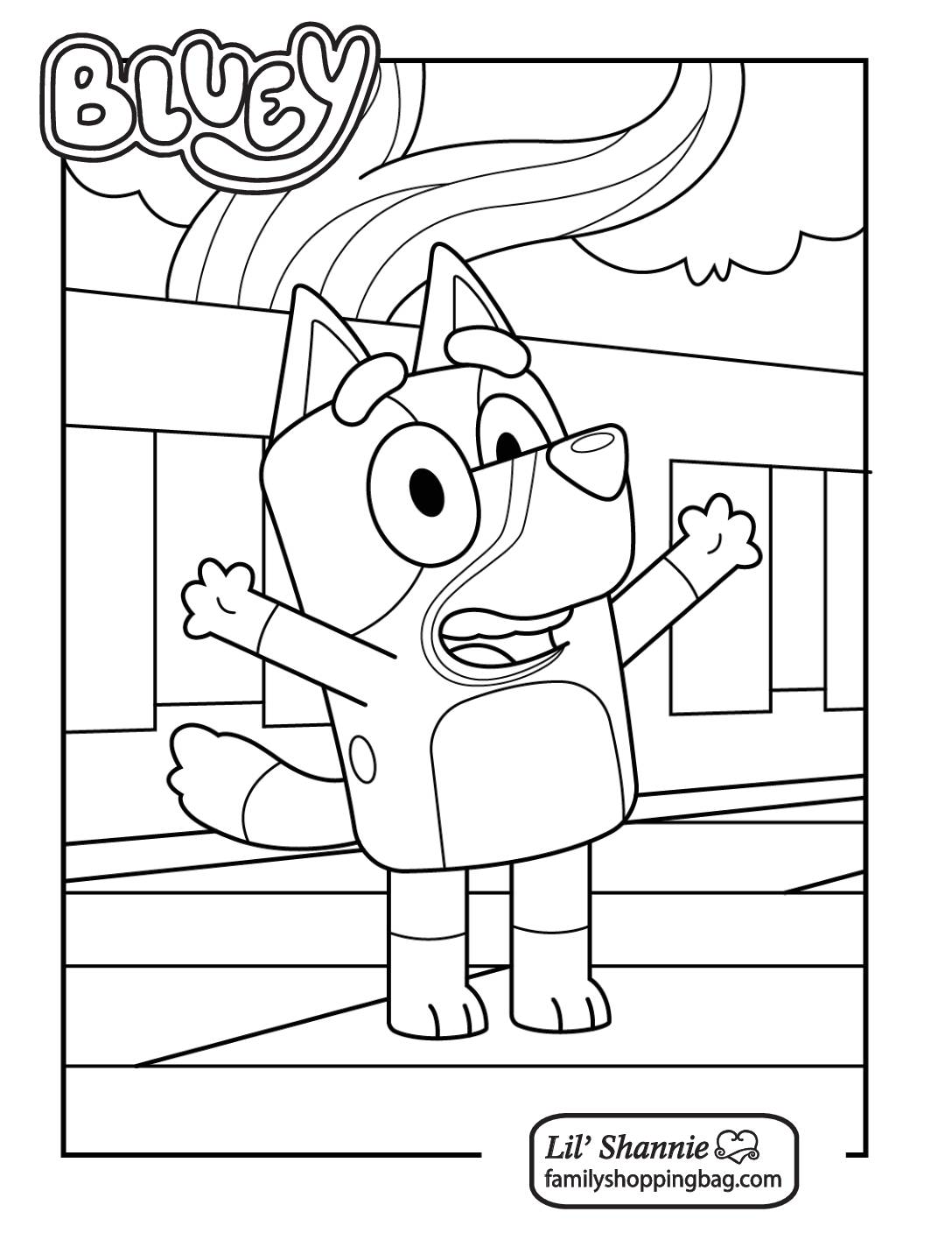 Coloring Page 2 Bluey Coloring Pages