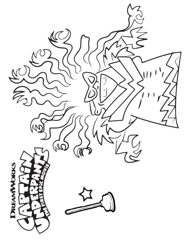 Coloring Page  Captain Underpants  pdf