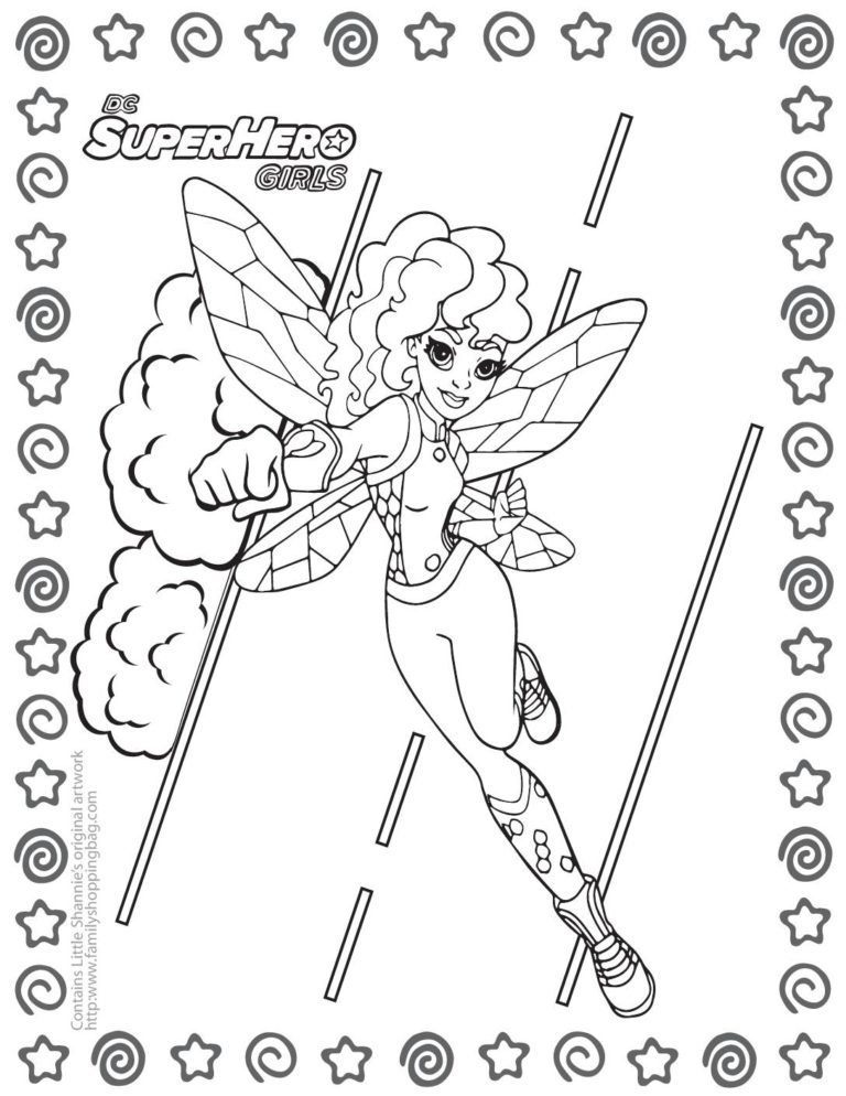 Free Printable DC Super Hero Girls Coloring Pages and More - Lil ...