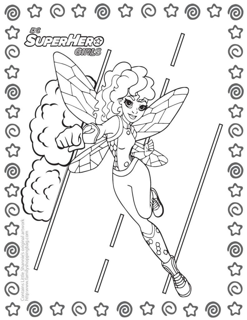 Coloring Page  DC Super Hero Girls  pdf
