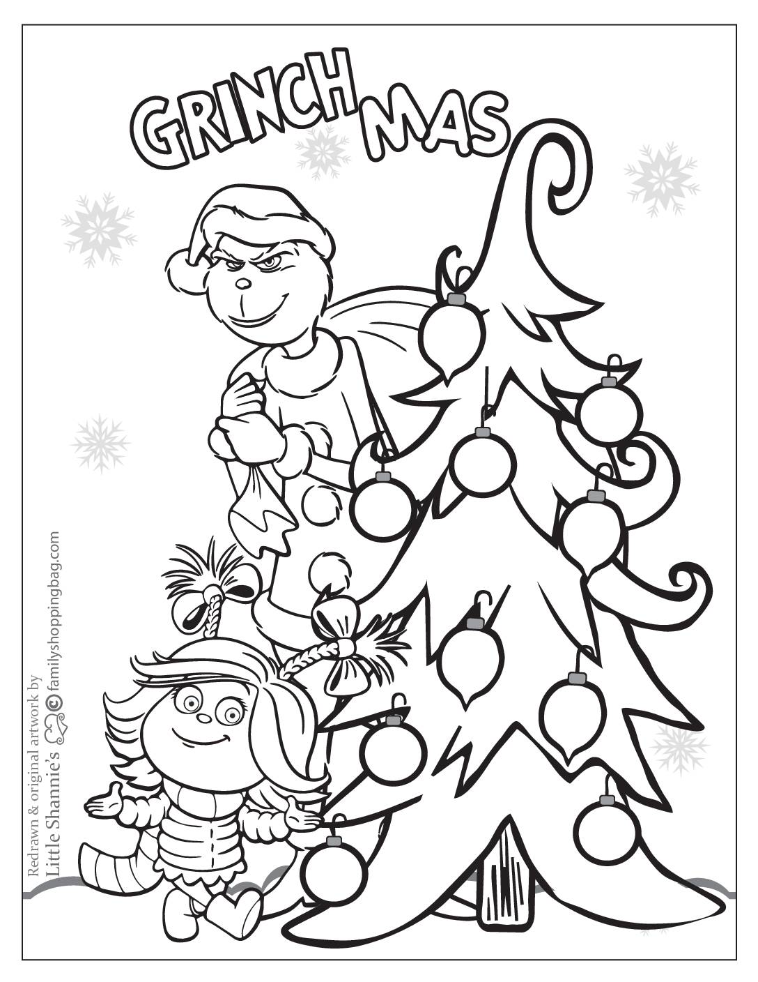 Free Printable Grinch Coloring Pages