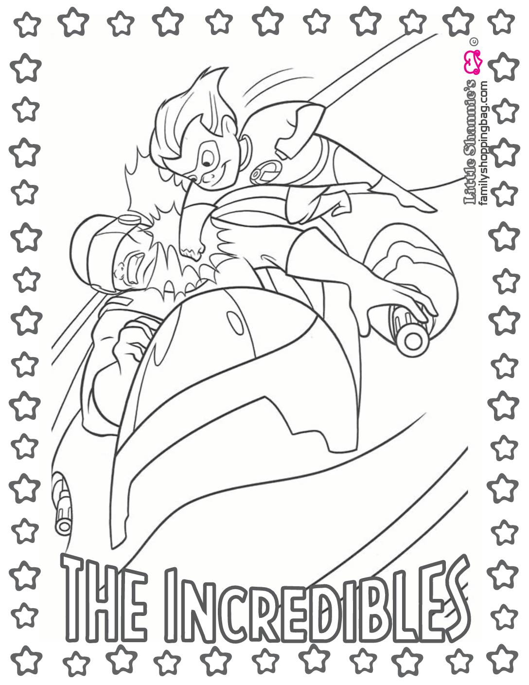 Coloring Page 2 Incredibles Coloring Pages