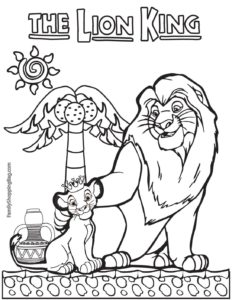 Coloring Page 2 Lion King