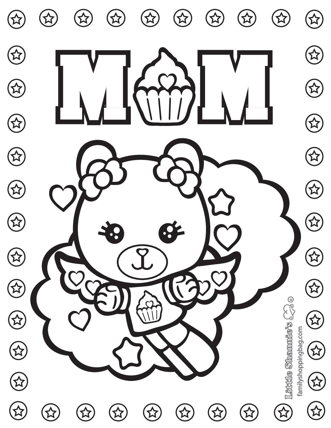 Coloring Page  Mothers Day  pdf