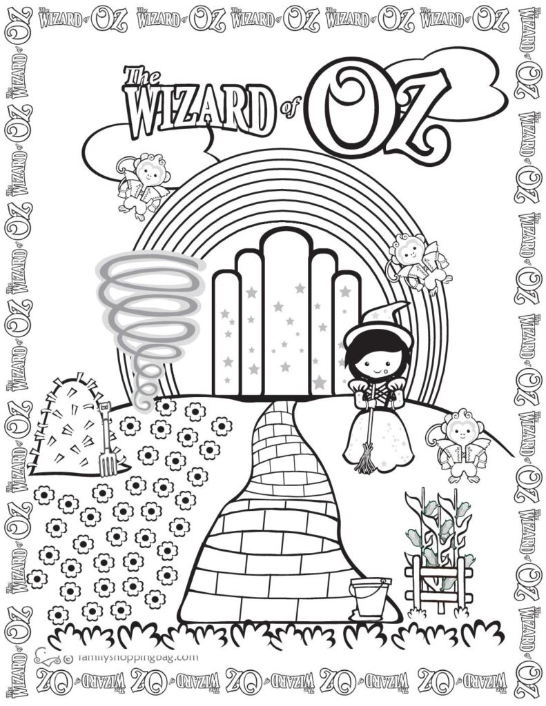 Coloring Page  Wizard of Oz  pdf