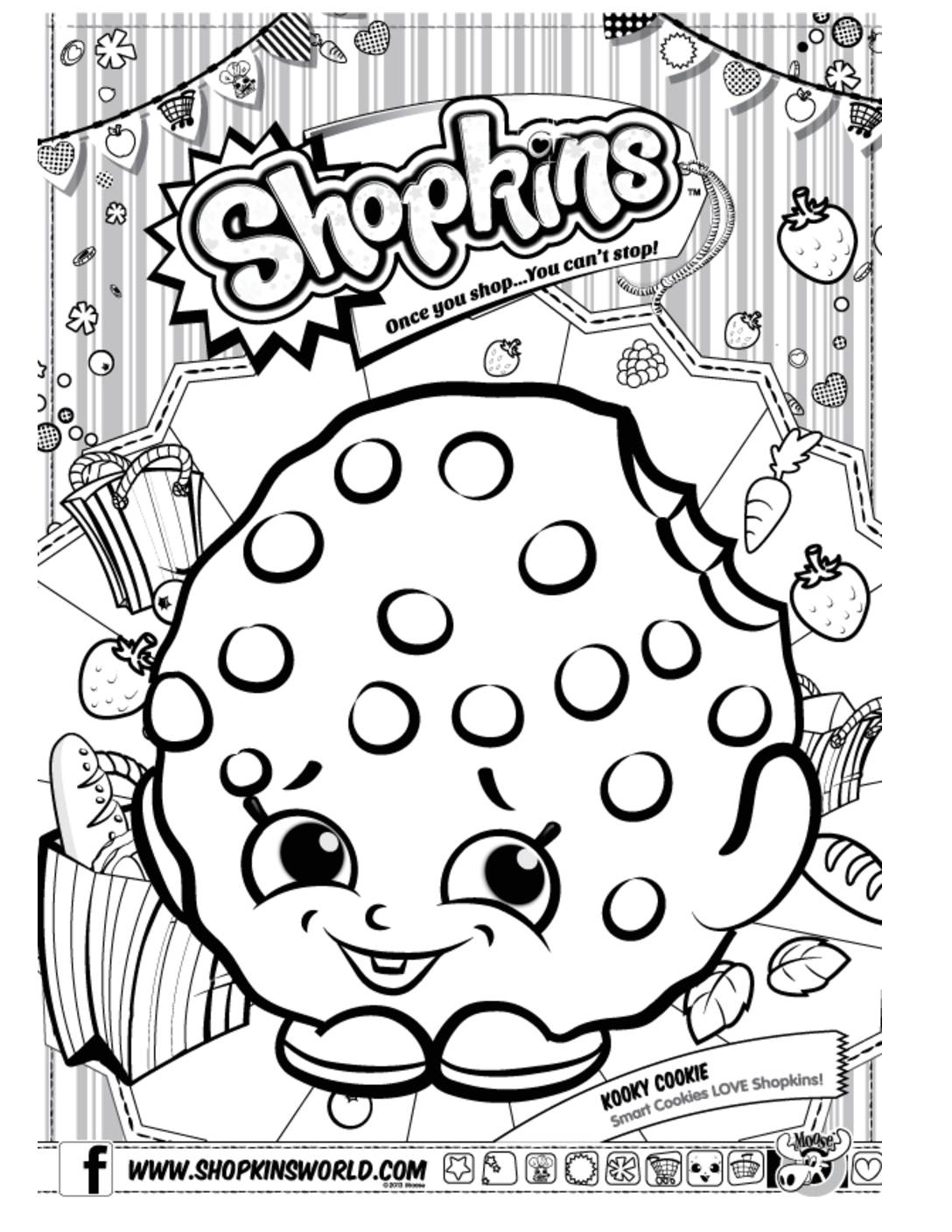 Shopkins Coloring Page Coloring Pages