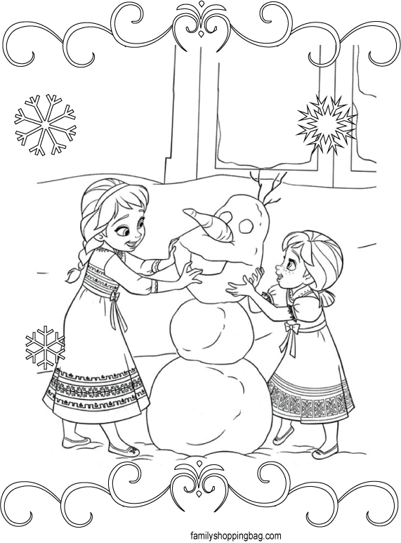Frozen Coloring Page 3 Coloring Pages