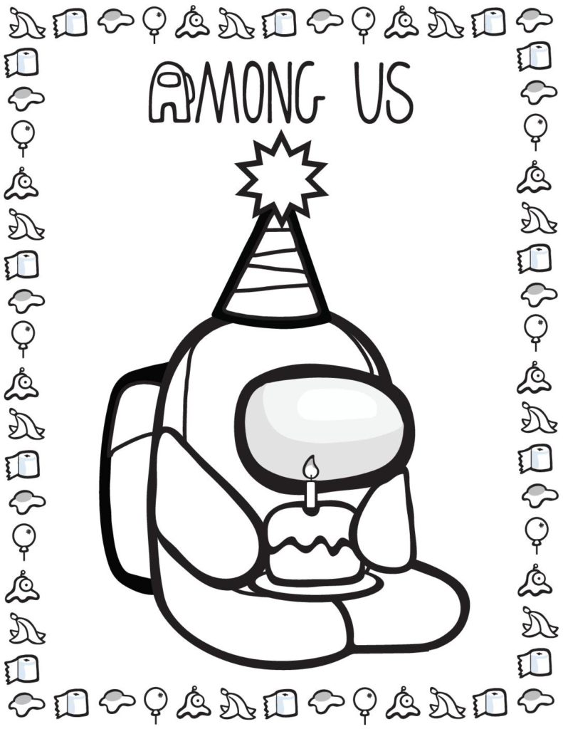 Coloring Page  Among US  pdf