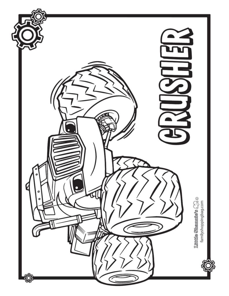 Coloring Page  Blaze  pdf