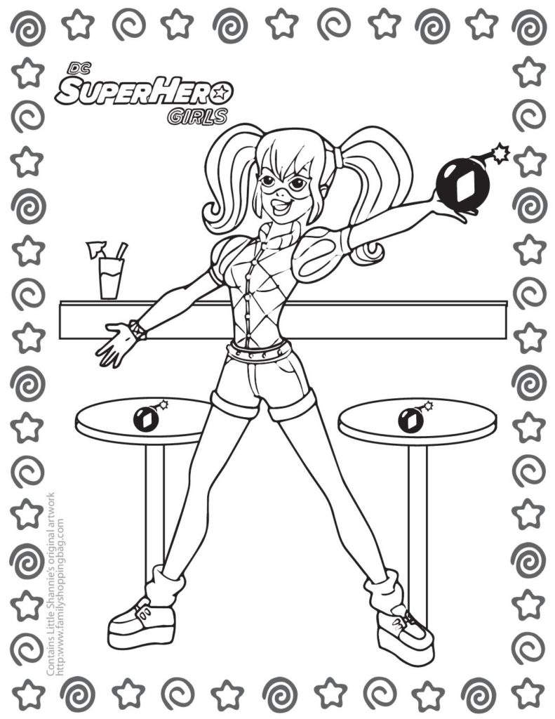 Coloring Page  DC Super Hero Girls  pdf