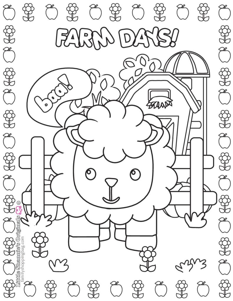 Coloring Page  Farm  pdf