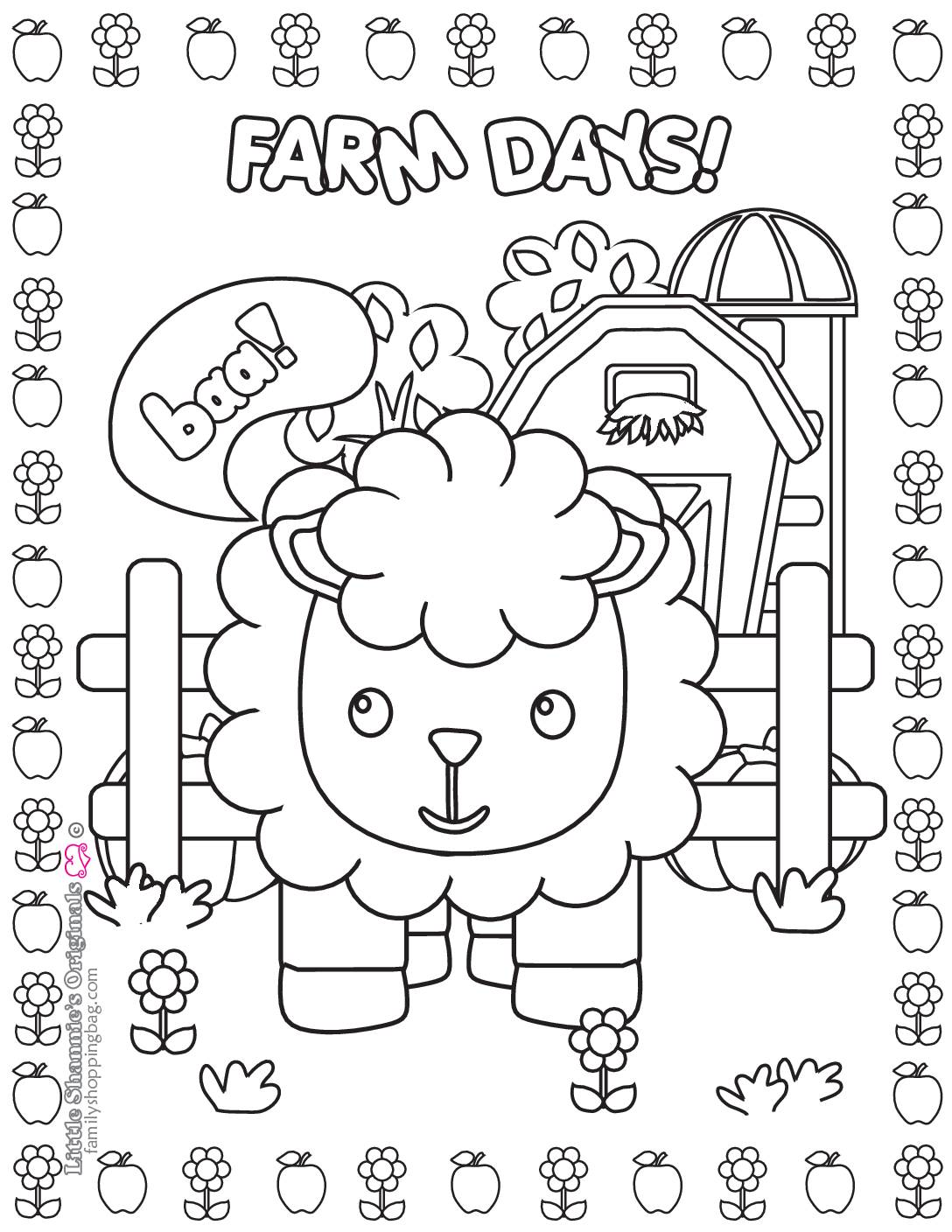 Coloring Page 3 Farm Coloring Pages