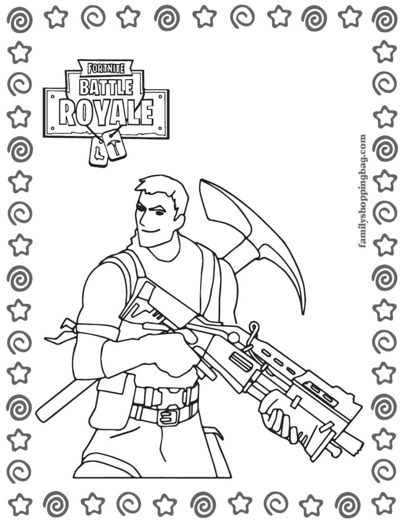 Coloring Page  Fortnite  pdf