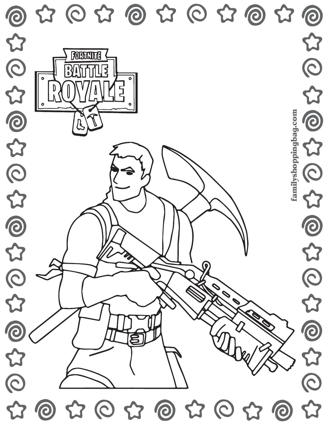 Coloring Page 3 Fortnite