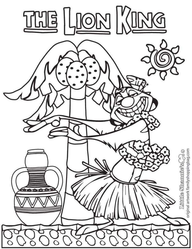 Coloring Page  Lion King  pdf