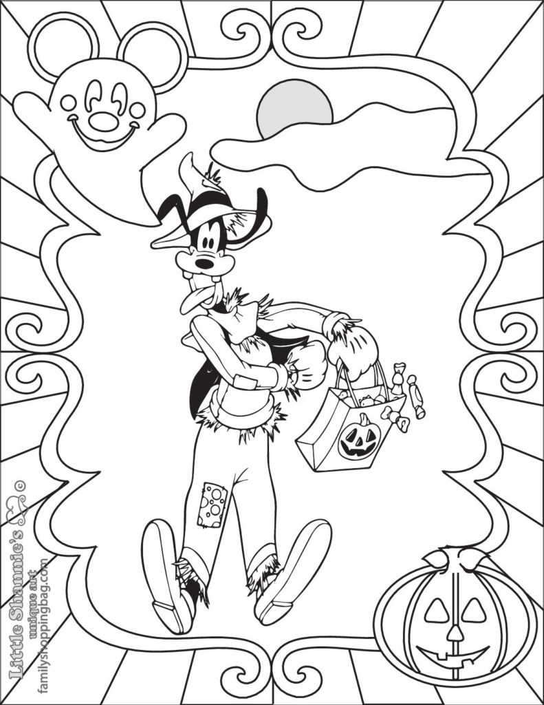 Coloring Page  Mickey Halloween  pdf
