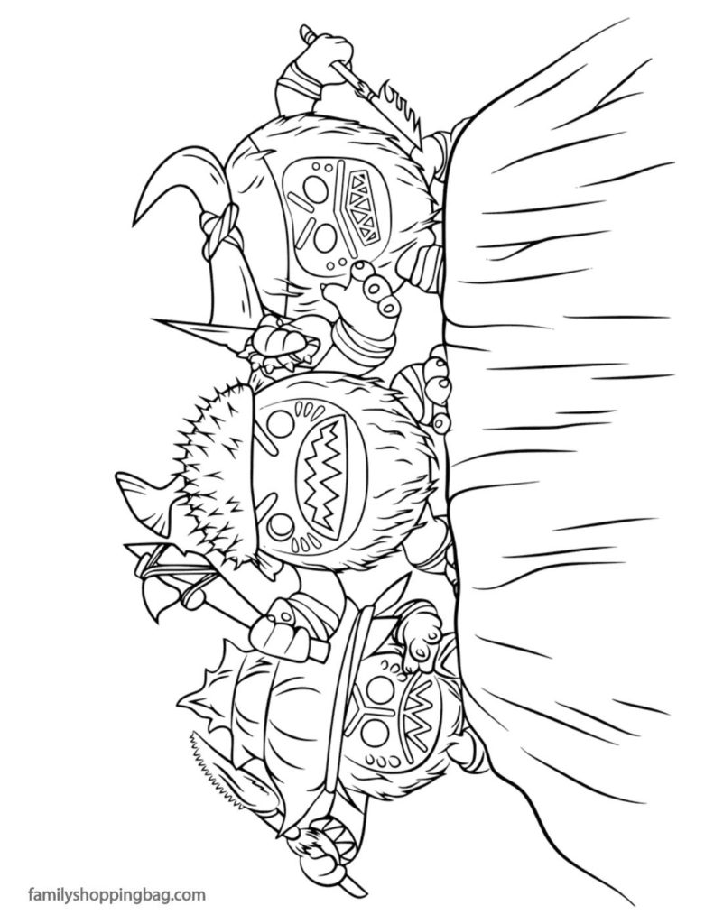 Coloring Page  Moana  pdf