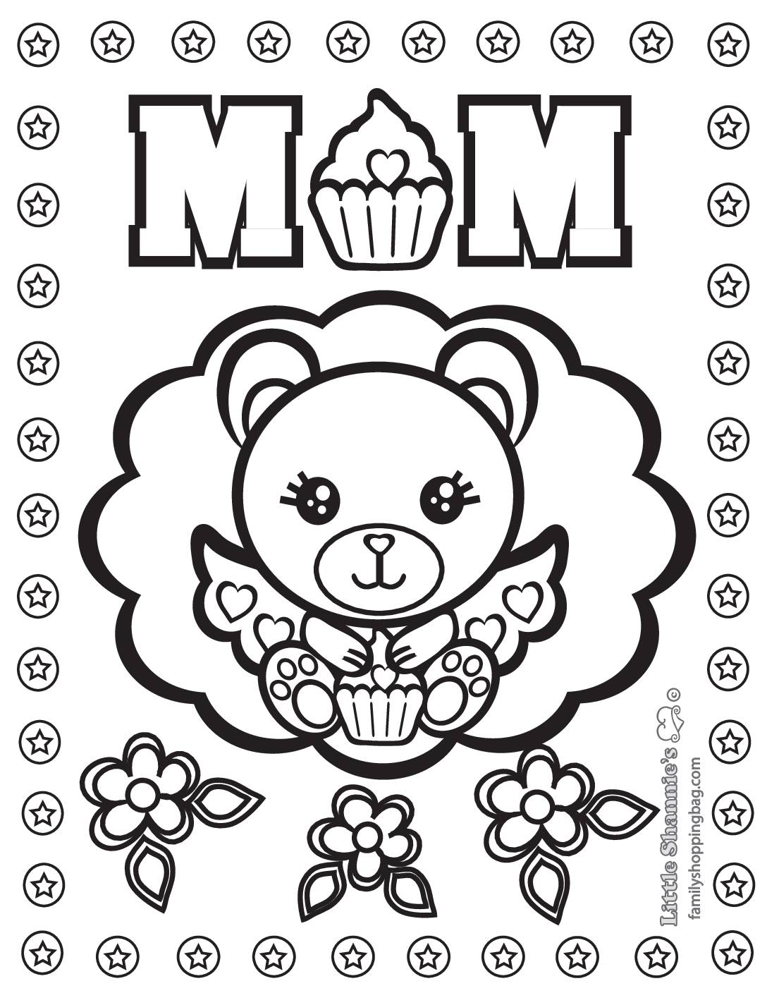 Coloring Page  Mothers Day  pdf