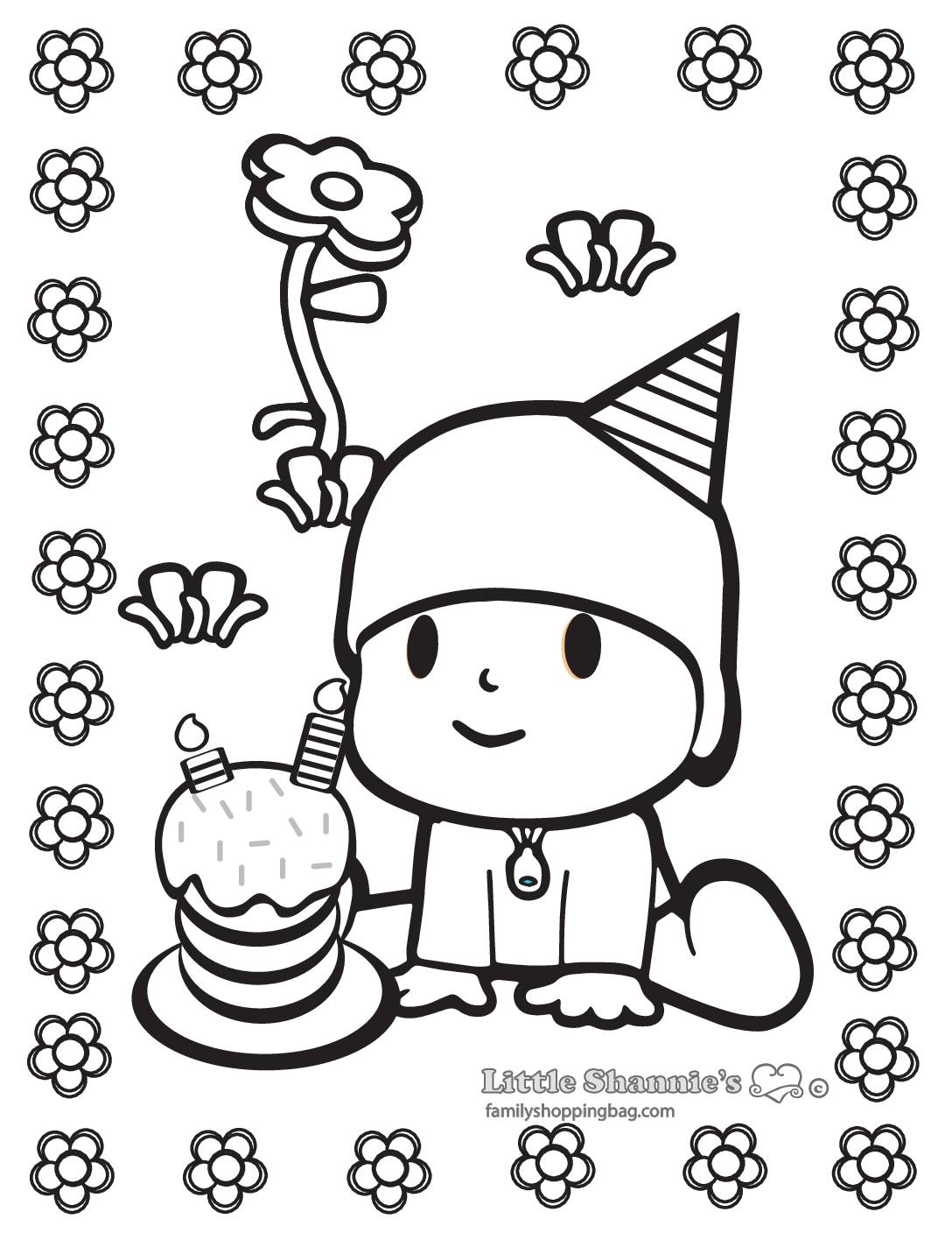 Coloring Page 3 Pocoyo Coloring Pages
