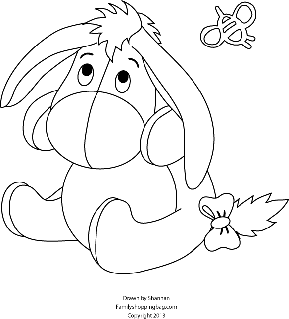 Eeyore Coloring Page Coloring Pages