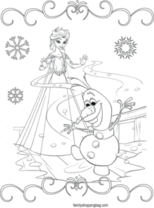 Frozen Coloring Page 4