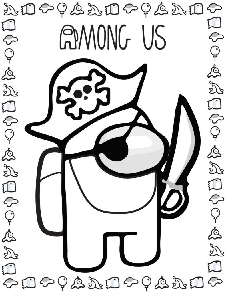 Coloring Page  Among US  pdf