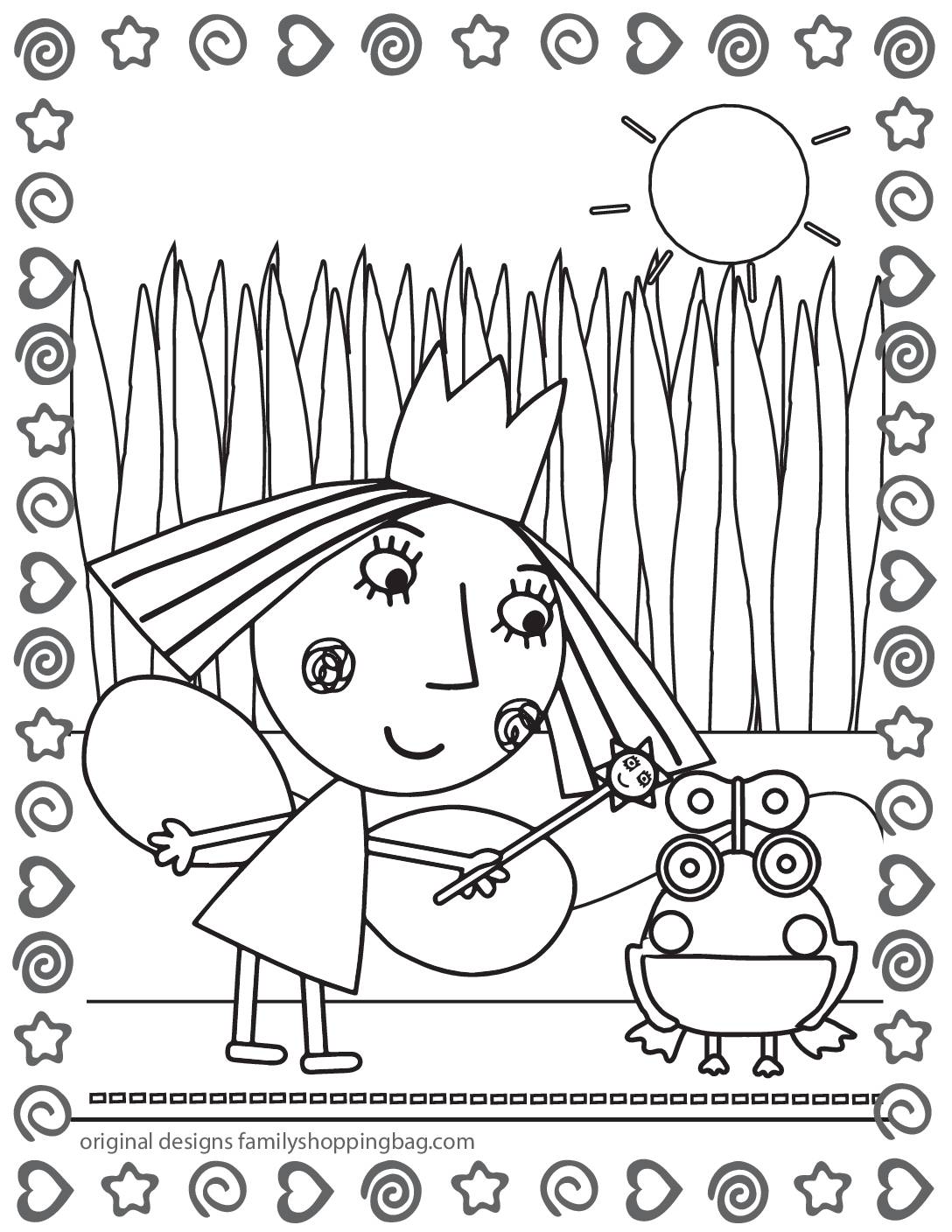 Coloring Page 4 Ben & Holly Coloring Pages
