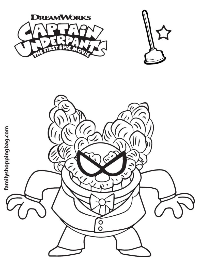 Coloring Page  Captain Underpants  pdf