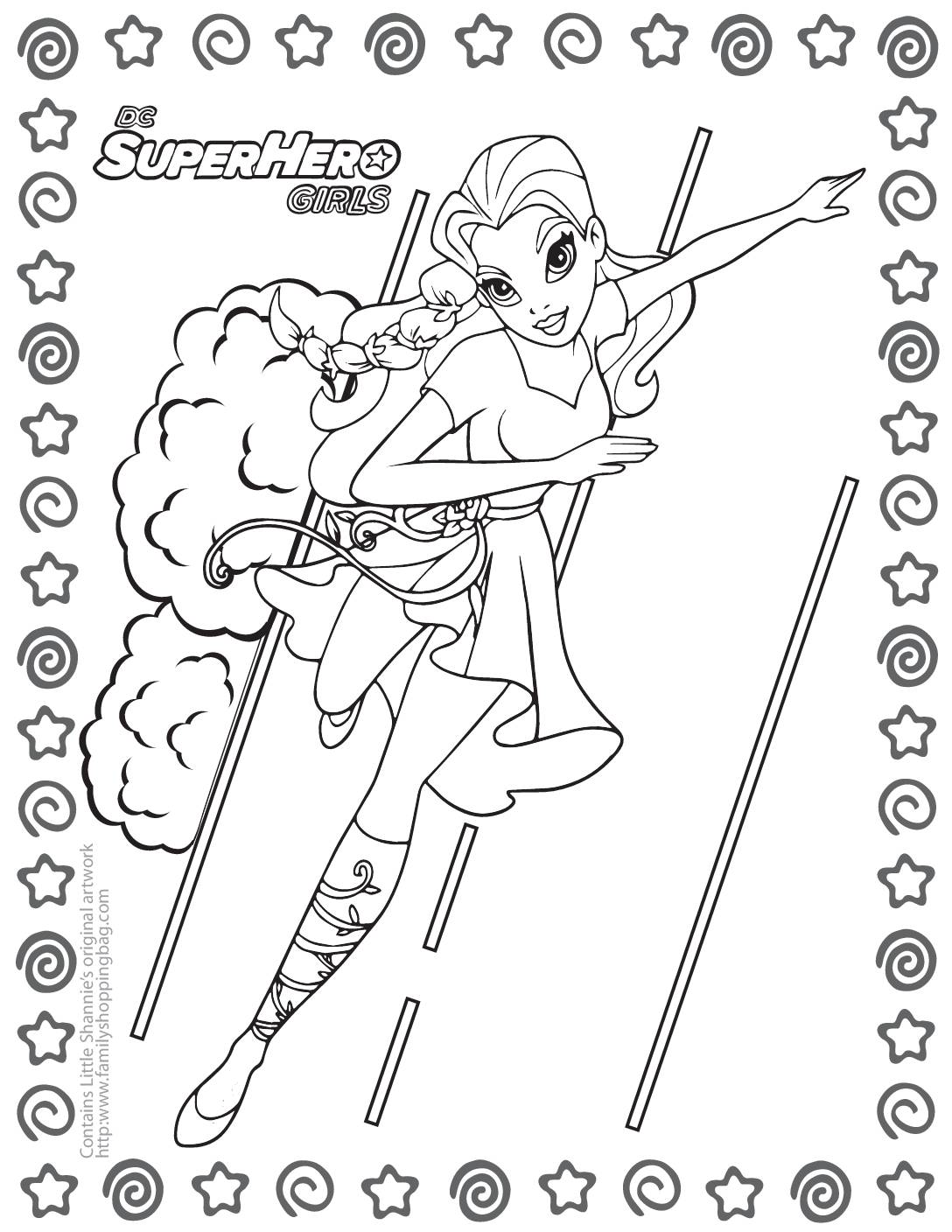 Coloring Page 4 DC Super Hero Girls