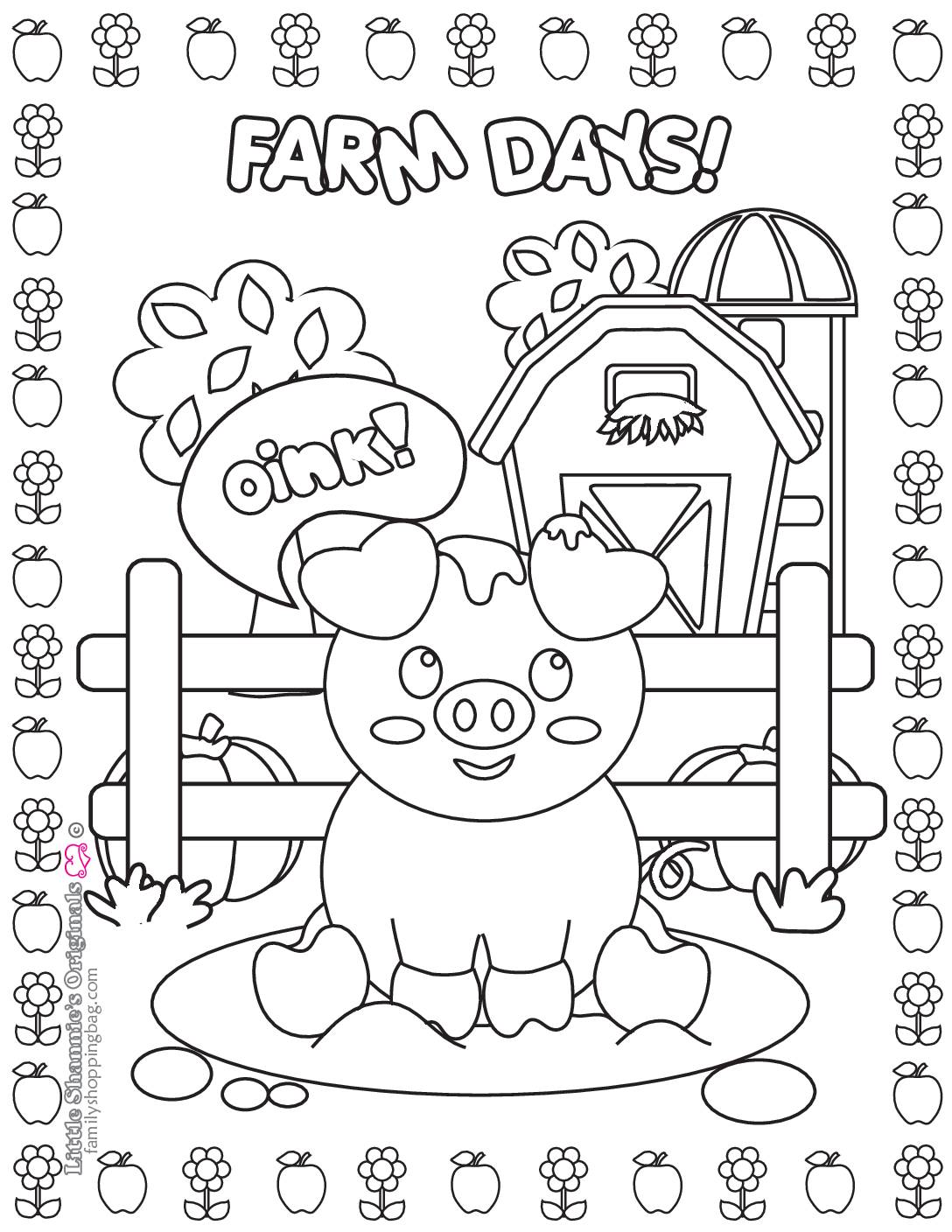 Coloring Page  Farm  pdf