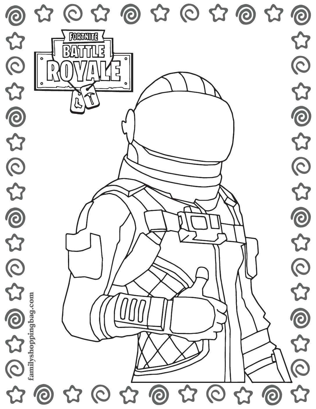 Coloring Page 4 Fortnite Coloring Pages
