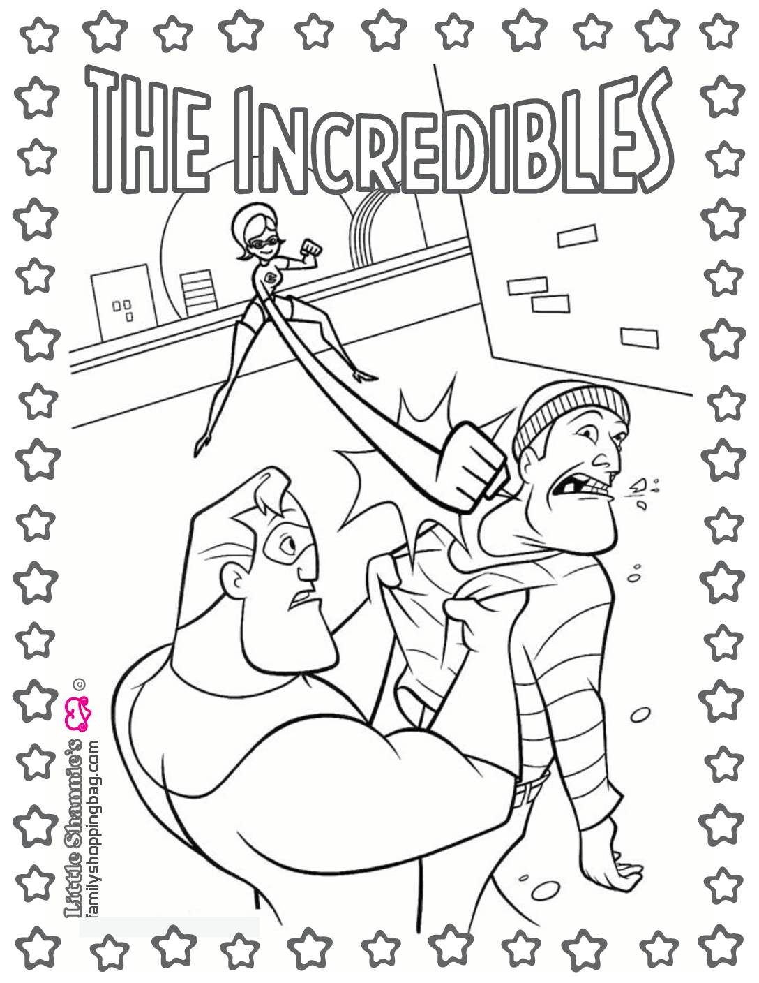 Coloring Page 4 Incredibles Coloring Pages