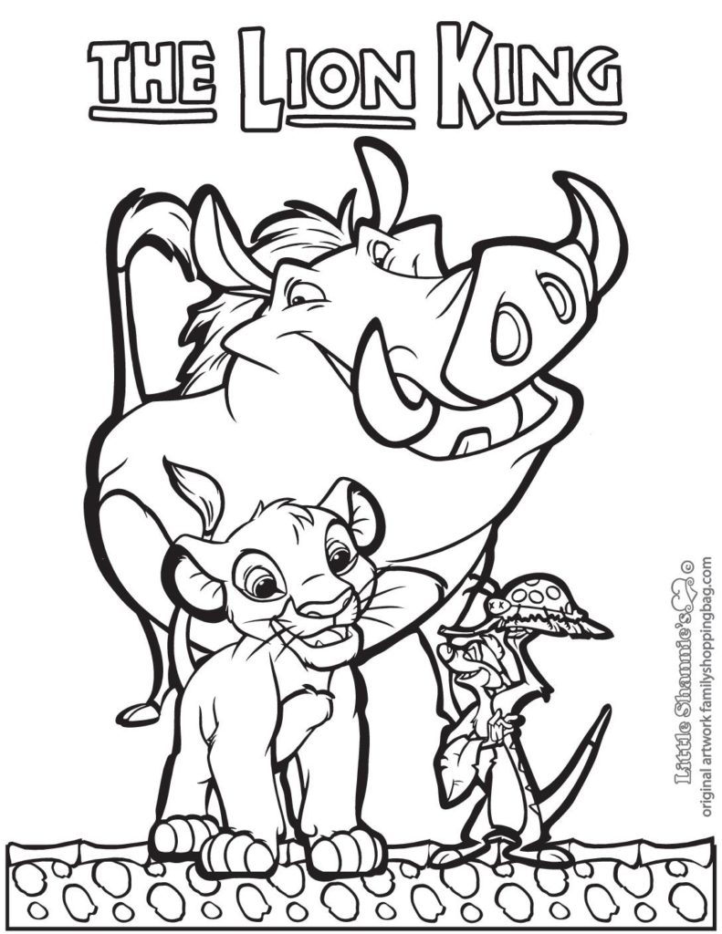 Coloring Page  Lion King  pdf