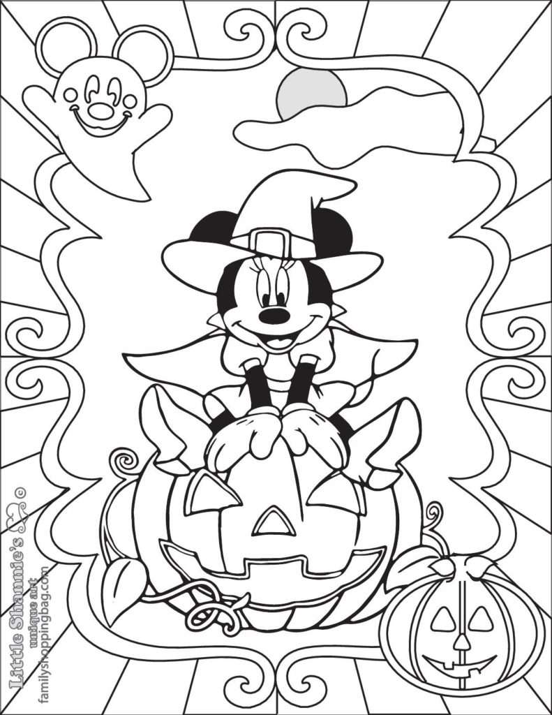 Coloring Page  Mickey Halloween  pdf