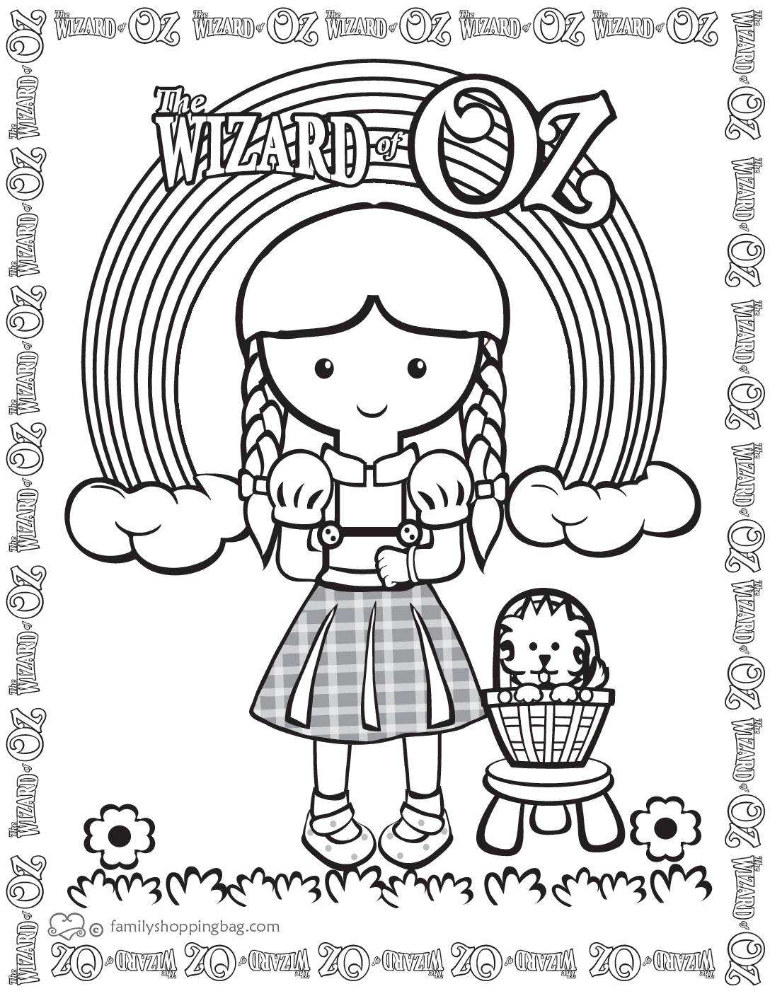 Coloring Page 4 Wizard of Oz