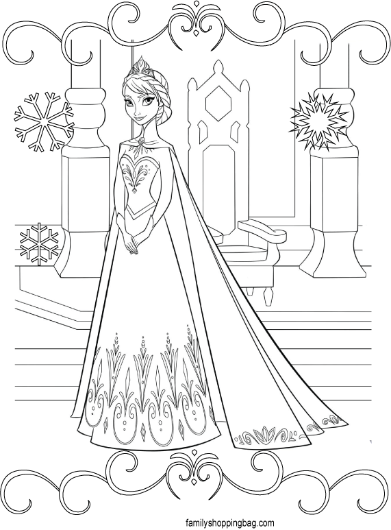 Frozen Coloring Page 5 Coloring Pages