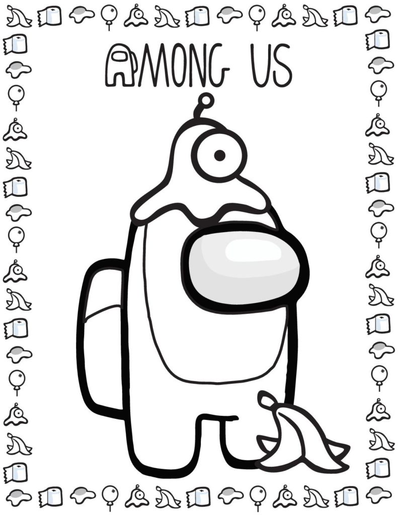 Among us coloring pages - notlomi