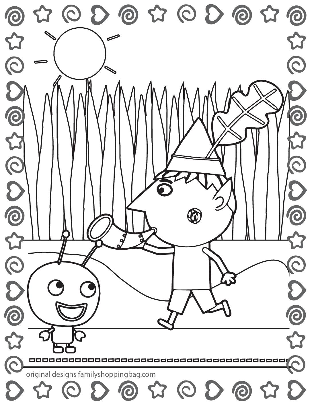 Coloring Page 5 Ben & Holly Coloring Pages