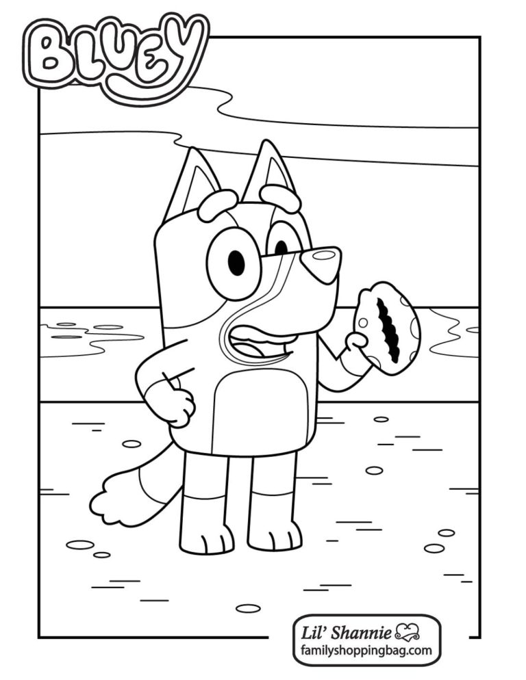 Bluey Cartoon Coloring Pages Printable - Coloring Page 5 Bluey 836731 Pdf 768x994 