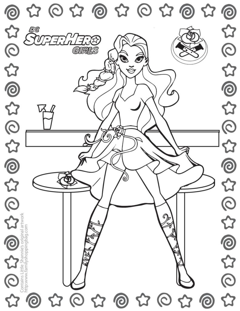 Coloring Page  DC Super Hero Girls  pdf