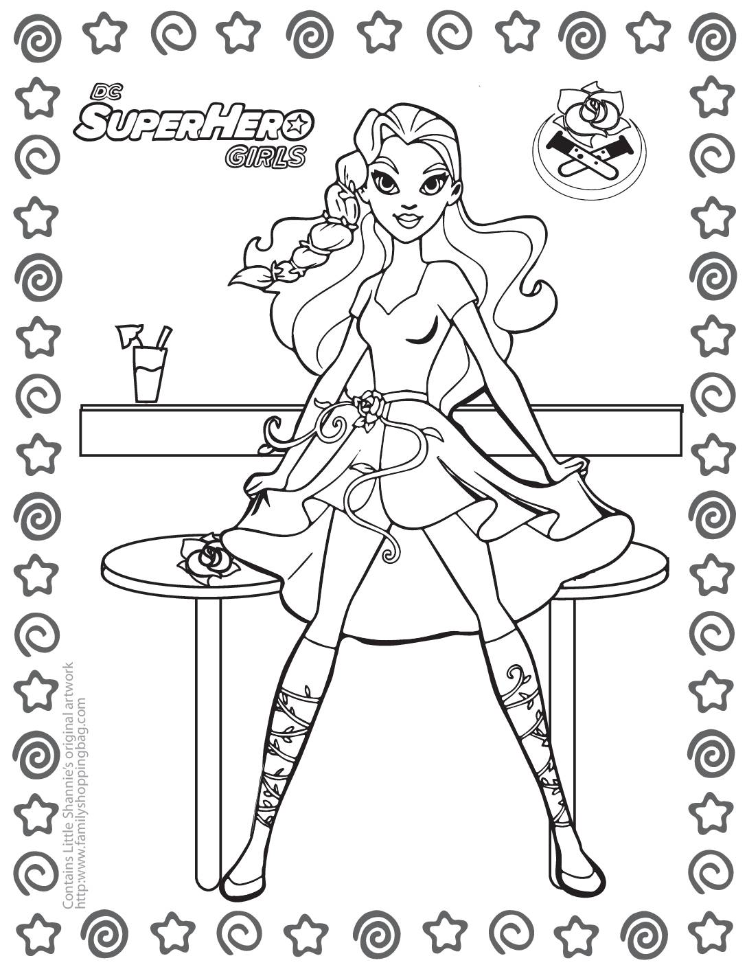 Coloring Page 5 DC Super Hero Girls