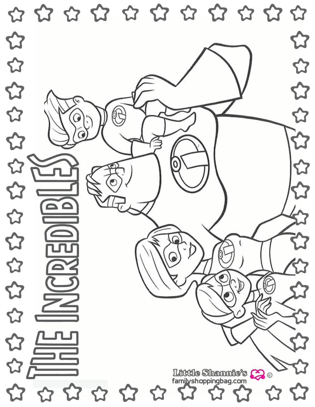 Coloring Page 5 Incredibles Coloring Pages
