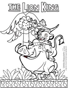 Coloring Page 5 Lion King